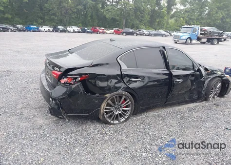 2021 Infiniti Q50 Red Sport 400 from USA, damaged, VIN JN1FV7DP6MM850115